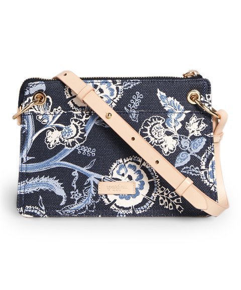 Spartina 449 | Navy & Blue Floral Oyster Factory Carrie Crossbody Bag - Purses & BagsSPARTINA 449