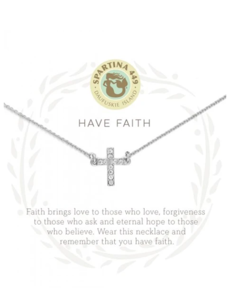 Sea La Vie Necklace 18" Have Faith/Cross