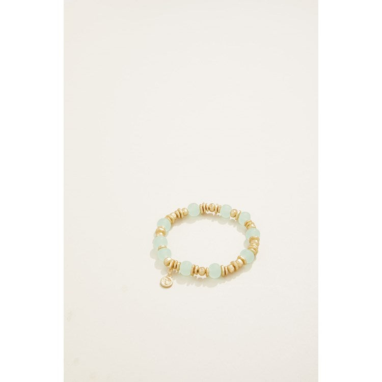 Poolside Stretch Bracelet 8mm Seafoam