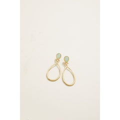 Nara Teardrop Earrings Seafoam