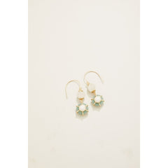 Chechessee Earrings White/Jade