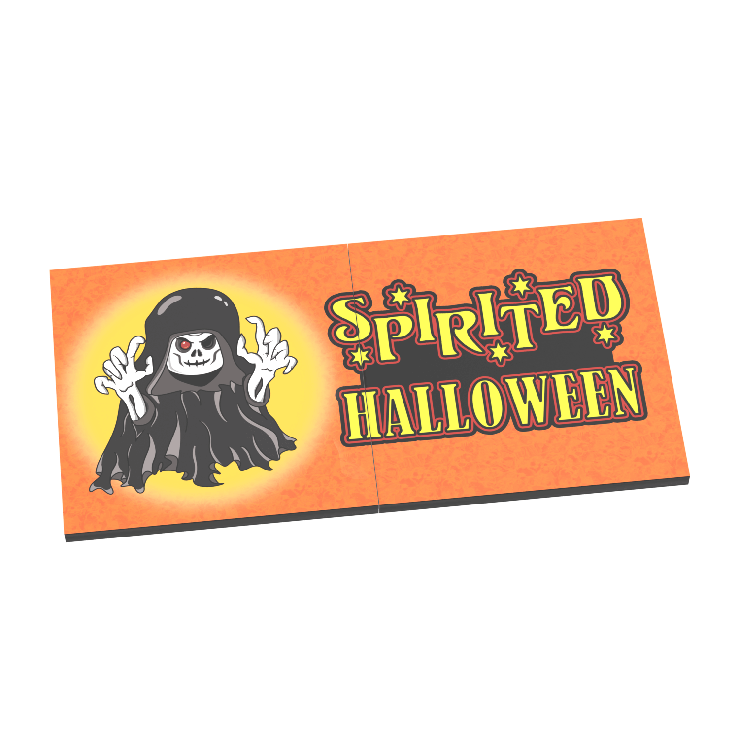 "Spirted Halloween" Store Billboard  - Halloween - Custom Printed - Made Using LEGO ® Parts
