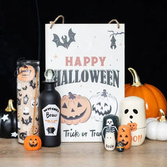 Spooky Spiced Pumpkin Halloween Tube Candle - Something Different Wholesale