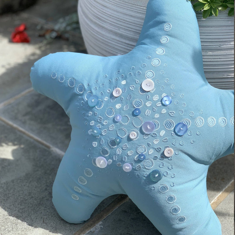 Starfish Shaped Indoor/Outdoor Pillow - pillowRightside Design