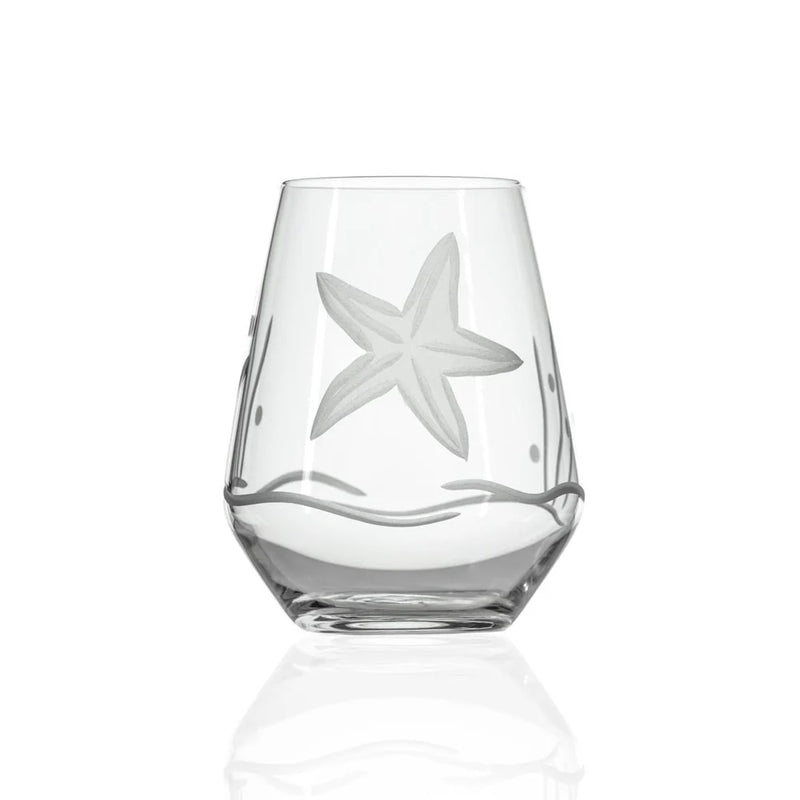 Starfish Etched Glassware