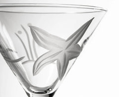 Starfish Etched Glassware