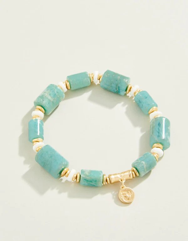 Stone Stretch Bracelet 10mm Amazonite - BraceletSPARTINA 449