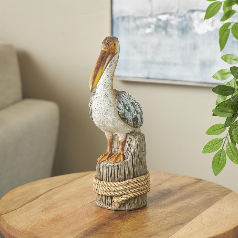 Teal Resin Pelican Textured Decorative Sculpture - Sculptures & StatuesUmainc