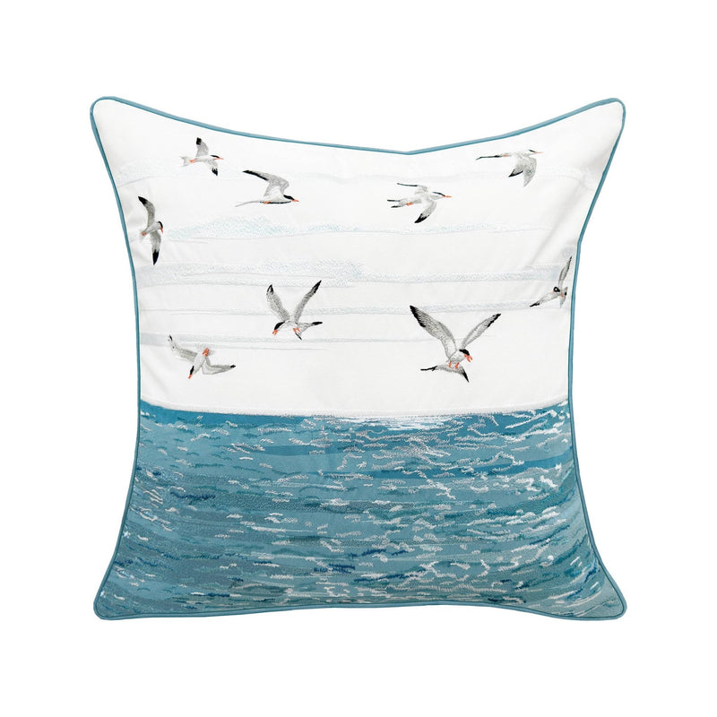 Terns & Reflections Indoor/Outdoor Throw Pillow - Rightside Design