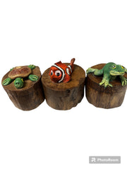 Trinket Box - 3 Styles - Accent DecorWorld Shells Imports