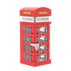 UK Phone Box Set - Brick Building Set - Made Using LEGO® Parts