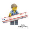 United Studs Parcel Service - Shipping Tube - Custom Printed - Made Using LEGO® Parts