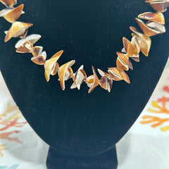 Vintage Carved Shell Necklace - Unique Handcrafted Seashell Jewelry - Loving Coastal Living