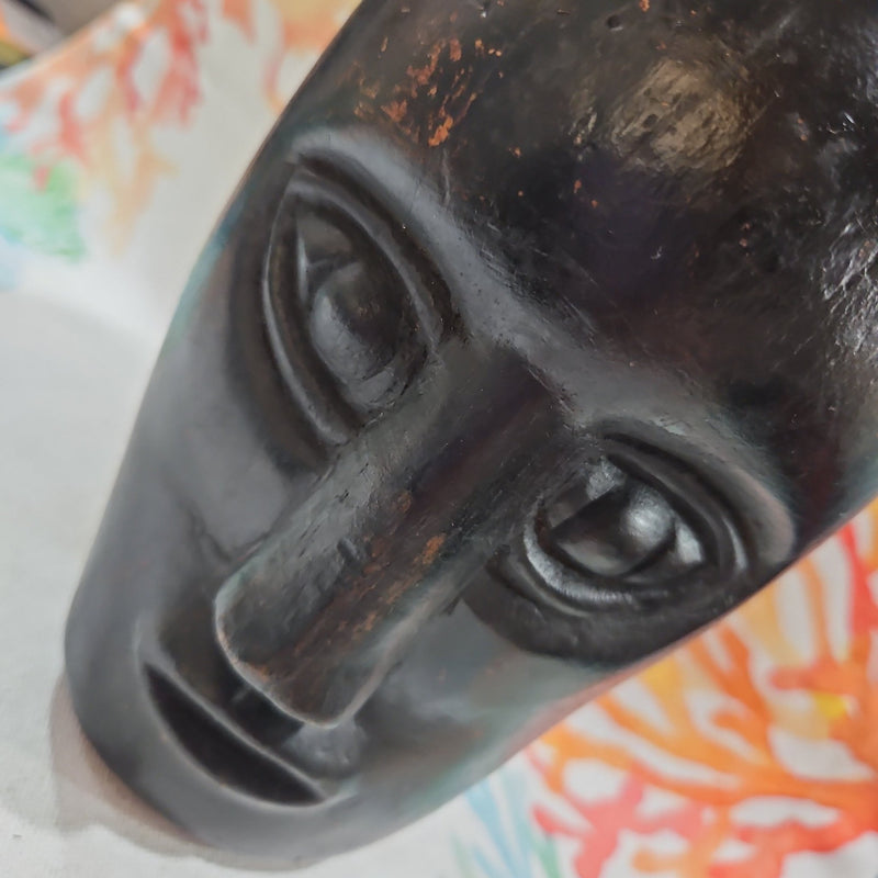 Vintage Carved Wood African Head Bust - Accent DecorLoving Coastal Living