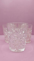 Vintage Cut Crystal Glass Tumbler – 3.75