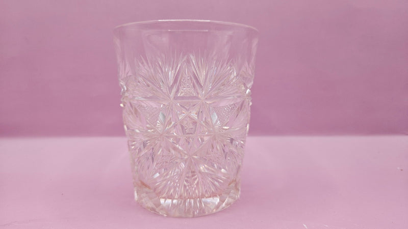 Vintage Cut Crystal Glass Tumbler – 3.75" Tall - DinnerwareLoving Coastal Living