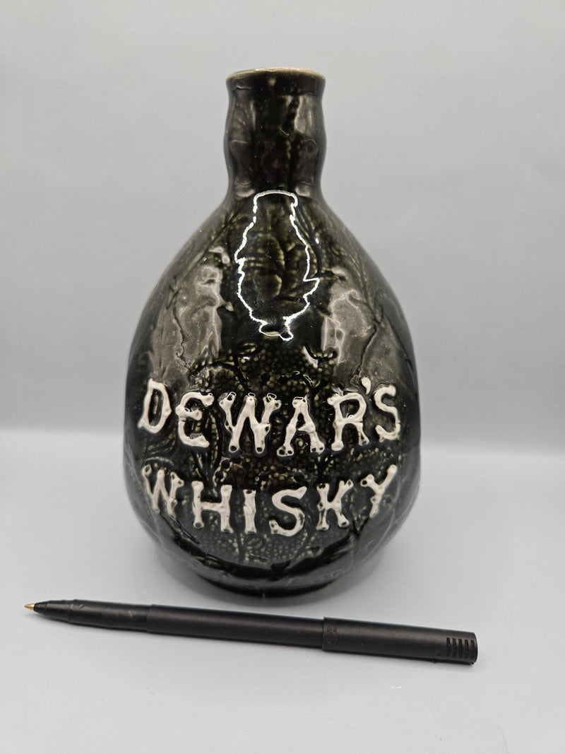 Vintage Dewar's Whiskey Decanter – Ceramic (Empty, No Stopper) 7.5"x5.5" - Accent DecorLoving Coastal Living