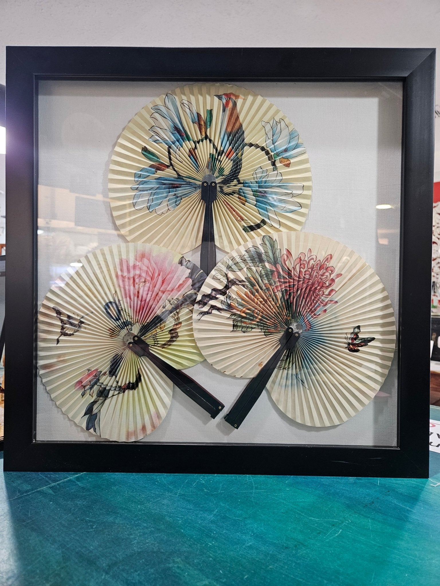 Fan Shadow Box Vintage Fan Shadow Box | Loving Coastal Living