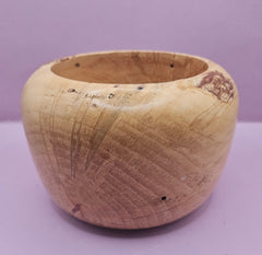 Vintage Hand - Turned Wooden Bowl – 5
