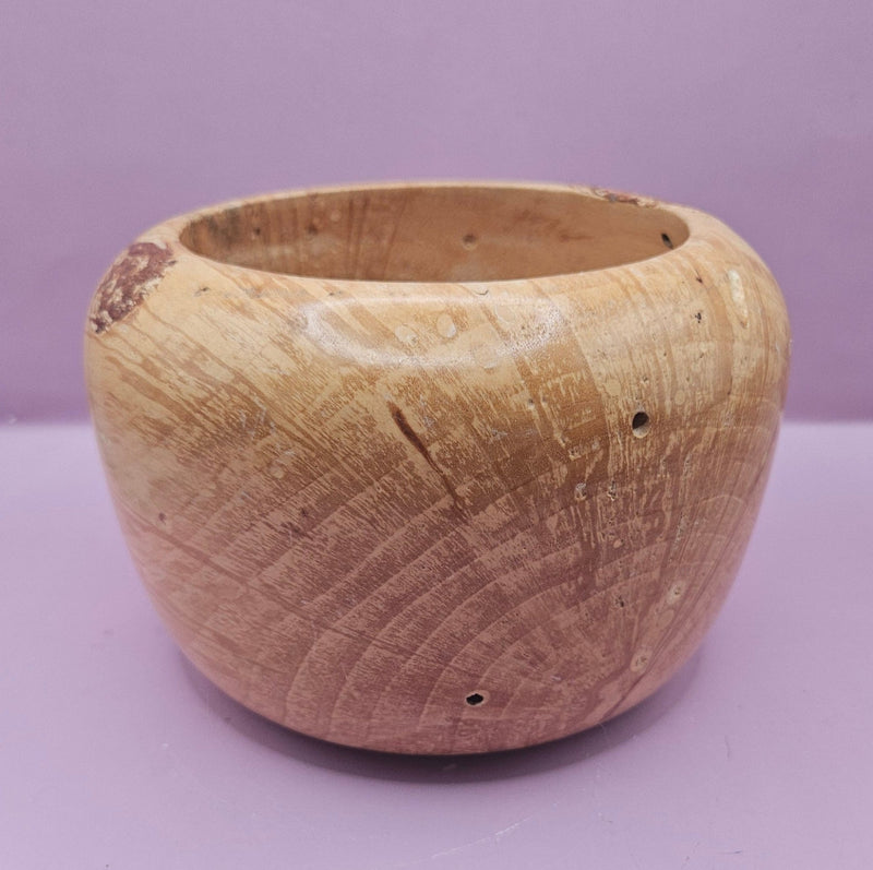 Vintage Hand - Turned Wooden Bowl – 5" x 7" – Rustic Farmhouse Decor - Decorative BowlLoving Coastal Living