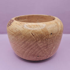 Vintage Hand - Turned Wooden Bowl – 5