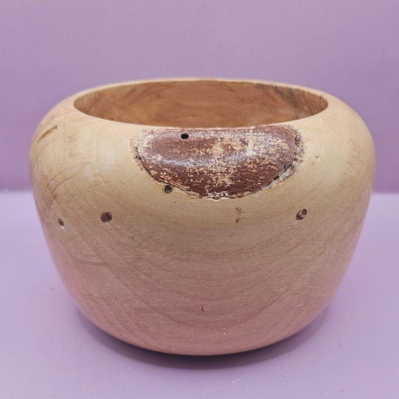 Vintage Hand - Turned Wooden Bowl – 5" x 7" – Rustic Farmhouse Decor - Decorative BowlLoving Coastal Living