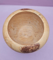 Vintage Hand - Turned Wooden Bowl – 5