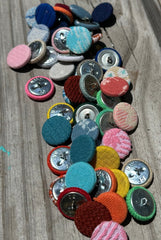 Vintage Handmade Fabric Buttons - Loving Coastal Living