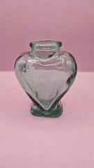 Vintage Heart Glass Bottle - DishesLoving Coastal Living