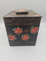 Vintage Holland Floral Metal Tin Box - Accent DecorLoving Coastal Living