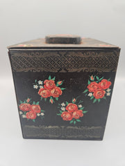 Vintage Holland Floral Metal Tin Box - Accent DecorLoving Coastal Living