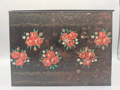 Vintage Holland Floral Metal Tin Box - Accent DecorLoving Coastal Living