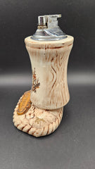 Vintage Las Vegas Butterfly Tabletop Lighter - Decorative Collectible (6x4.75