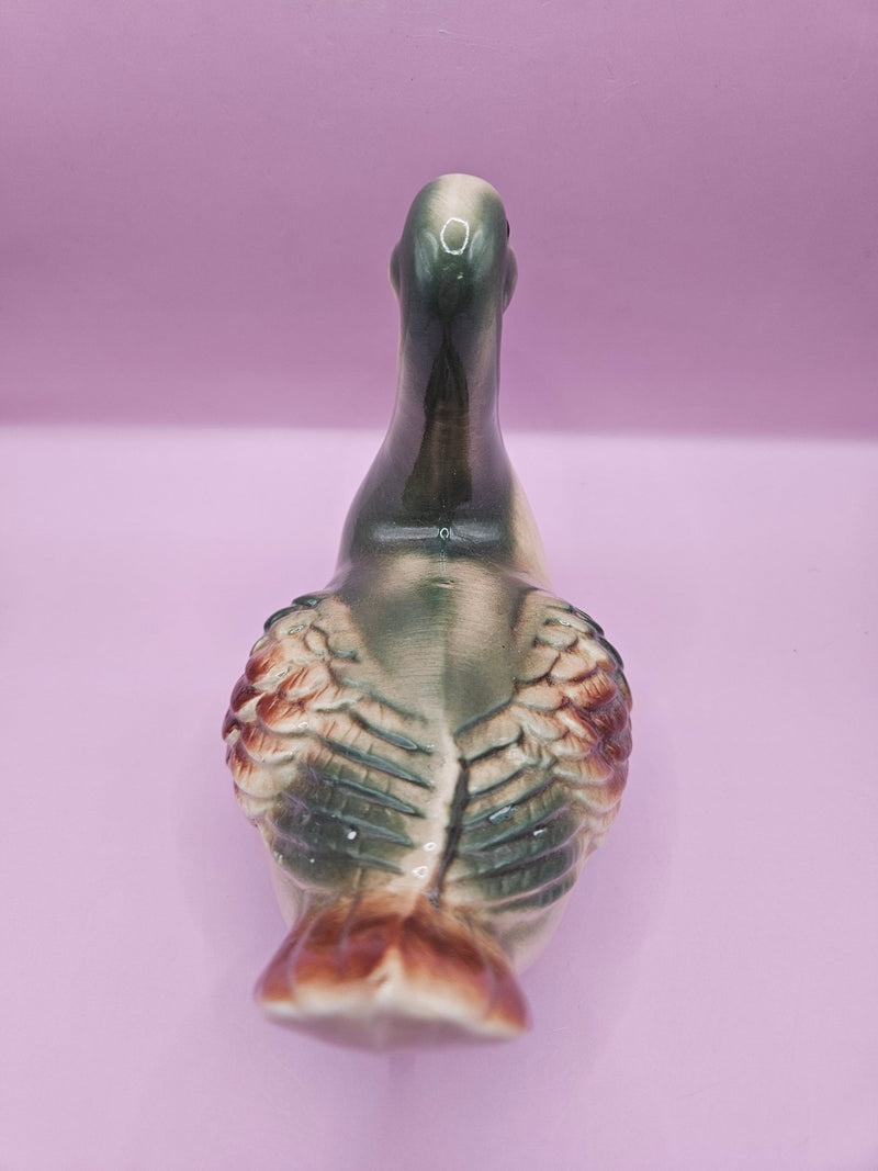 Vintage Made in Brazil Ceramic Duck/Goose Figurine – 6.3 Inches - Accent DecorLoving Coastal Living