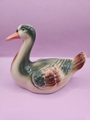 Vintage Made in Brazil Ceramic Duck/Goose Figurine – 6.3 Inches - Accent DecorLoving Coastal Living