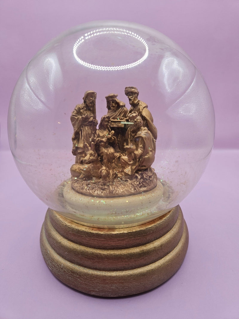 Vintage Nativity Scene Snow Globe – 5.5"x4.6" (No Water) - Accent DecorLoving Coastal Living