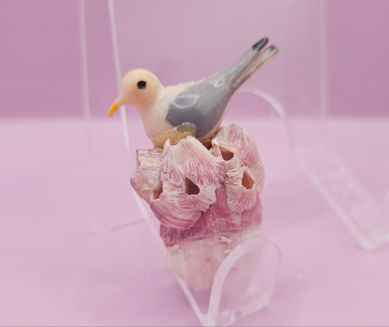 Vintage Seagull on Barnacle Figurine – Nautical Coastal Decor – Two Sizes Available - Accent DecorLoving Coastal Living