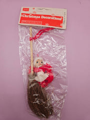 Vintage Sears Straw Broom Christmas Decorations - holiday decorLoving Coastal Living