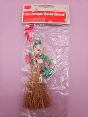 Vintage Sears Straw Broom Christmas Decorations - holiday decorLoving Coastal Living