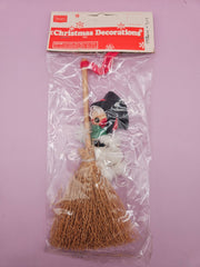 Vintage Sears Straw Broom Christmas Decorations - holiday decorLoving Coastal Living