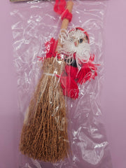 Vintage Sears Straw Broom Christmas Decorations - holiday decorLoving Coastal Living