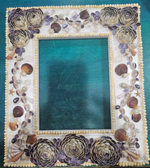 Vintage Shell Floral Frame – 16.75