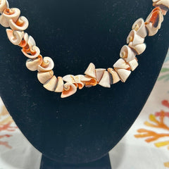 Vintage Spiral Carved Shell Necklace - Handmade Coastal Jewelry - NecklaceLoving Coastal Living