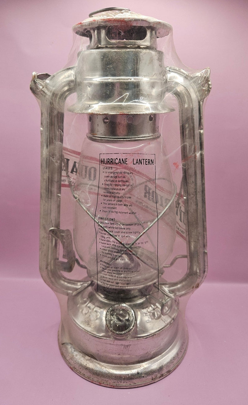 Vintage Superior Hurricane Hanging Globe Lantern – 12" x 6" (Original Packaging) - LampsLoving Coastal Living