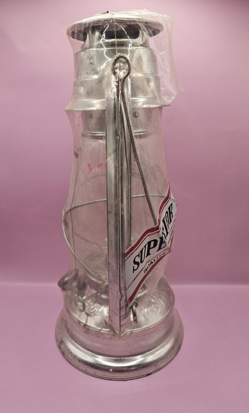 Vintage Superior Hurricane Hanging Globe Lantern – 12" x 6" (Original Packaging) - LampsLoving Coastal Living