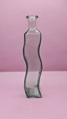 Vintage Wavy Glass Bottle – 9.25