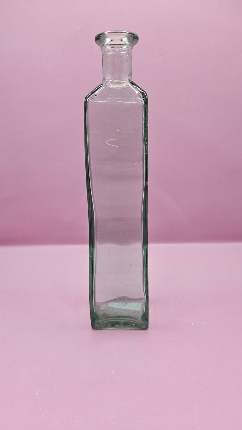 Vintage Wavy Glass Bottle – 9.25" x 2" - Accent DecorLoving Coastal Living