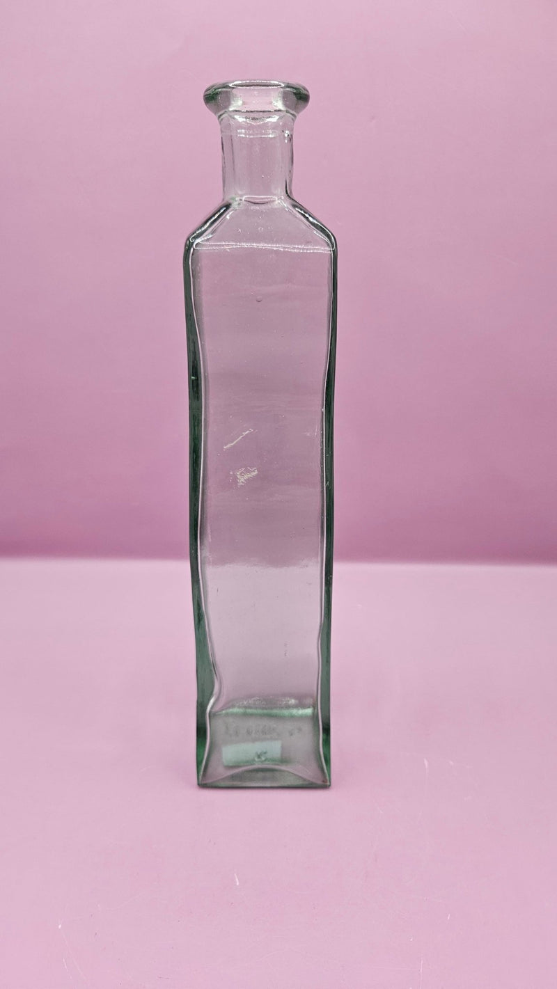 Vintage Wavy Glass Bottle – 9.25" x 2" - Accent DecorLoving Coastal Living