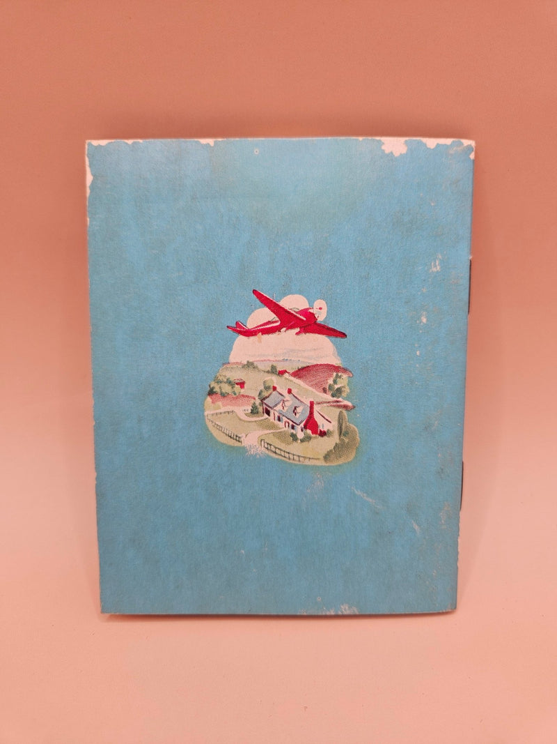 Vintage Whitman Tiny Tales Miniature Jackie's Airplane Ride Soft Cover Book - BooksLoving Coastal Living