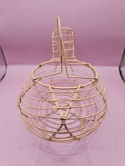 Vintage Wire Chicken Basket – Farmhouse Decor (11